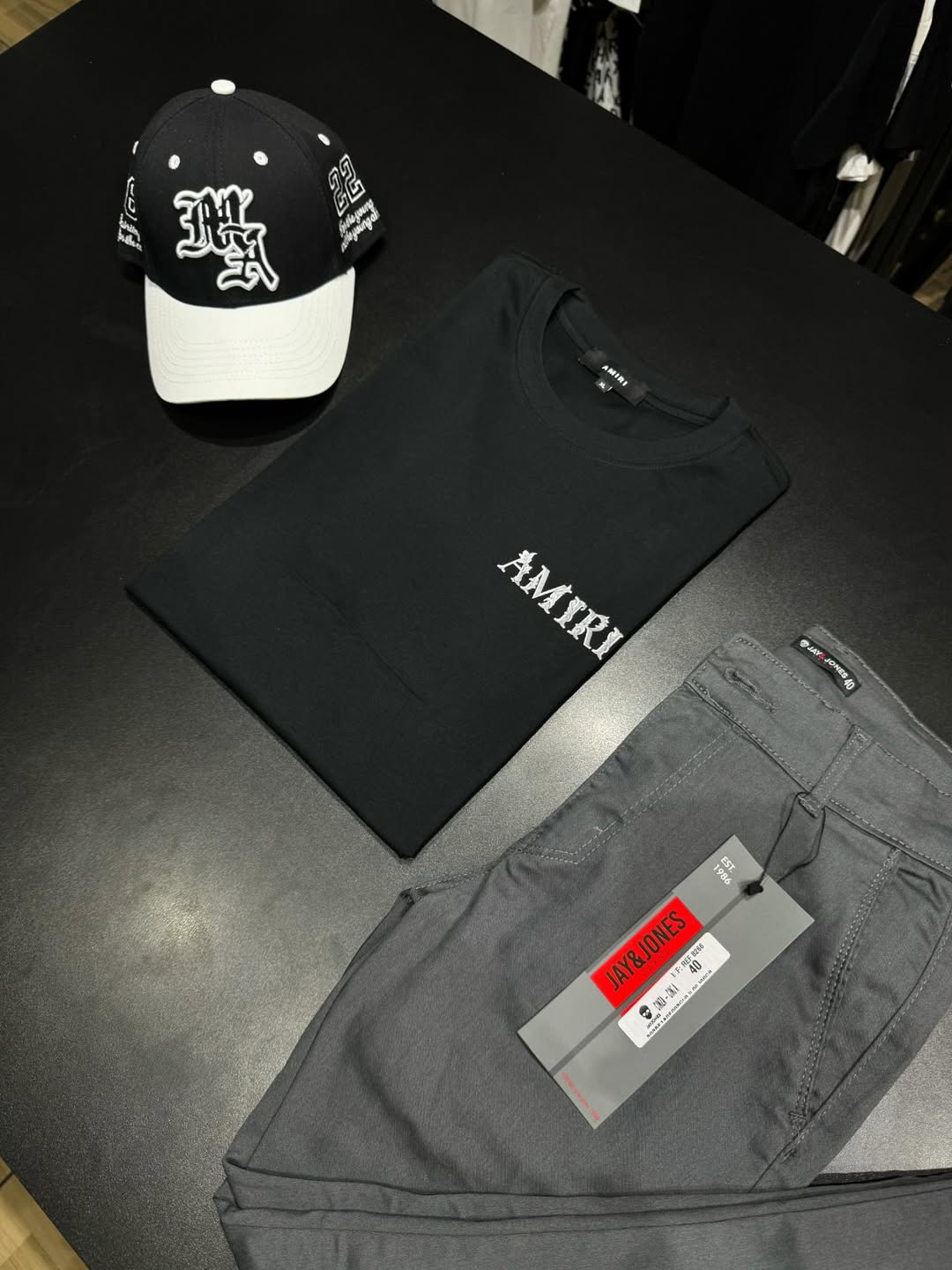 KIT AMIRI BLACK + CALÇA SARJA [ BLACK DEZEMBRO ] 20% OFF